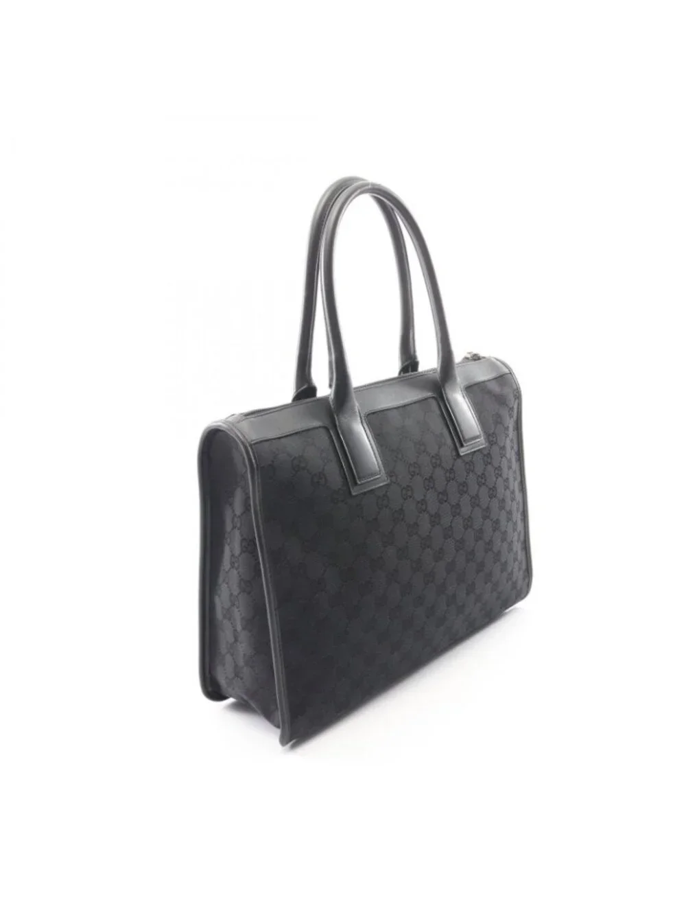 Gucci Handbag GG Canvas 000 Black Tote Bag